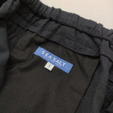 SEA SALT コットン リネン ワイド イージー サイズ1 パンツ ネイビー レディース シーソルト【中古】6-0311M♪