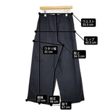 SEA SALT コットン リネン ワイド イージー サイズ1 パンツ ネイビー レディース シーソルト【中古】6-0311M♪