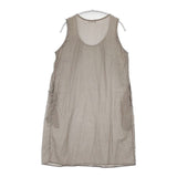 Rag sista ドット ノースリーブ ワンピース グレージュ ホワイト レディース ラグシスタ【中古】6-0613S∞