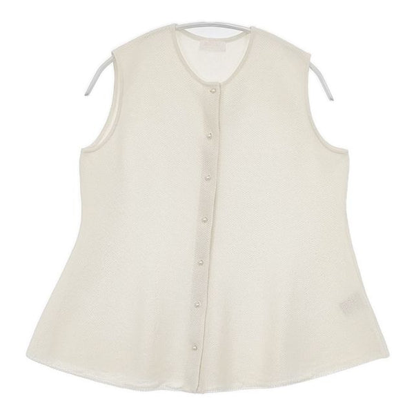 【美品】Ballsey 25ss ベスト パールメッシュコンビ ペプラム BALLSEY パールメッシュコンビ ペプラムプルオーバー 定価23100円