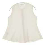 BALLSEY パールメッシュコンビ ペプラムプルオーバー 定価23100円 ベスト 25SS アイボリー レディース ボールジー【中古】6-0408M∞