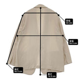 Rouge vif シングルテーラージャケット 定価23100円 テーラードジャケット 25SS ベージュ レディース ルージュヴィフ【中古】6-0408M∞