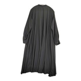 mizuiro-ind T/R stand collar flare OP フレアシャツワンピース ワンピース ブラック レディース ミズイロインド【中古】5-1128M♪