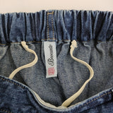 Brocante WOODY HOUSE別注 ロングトヌーパンツ 33-385D 定価22000円 ワイド イージー デニムパンツ ブルー レディース ブロカント【中古】5-1128G♪