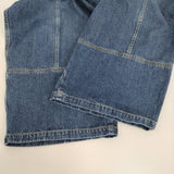 Brocante WOODY HOUSE別注 ロングトヌーパンツ 33-385D 定価22000円 ワイド イージー デニムパンツ ブルー レディース ブロカント【中古】5-1128G♪