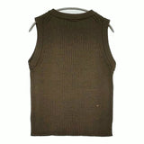 45R/45rpm USモーのリブベスト ニットベスト 定価44000円 サイズ2 2025 カーキ レディース フォーティーファイブアールピーエム【中古】5-1128T♪