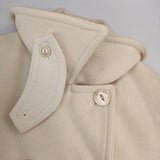 ARTS&SCIENCE ショートPコート ウール ダブルボタン 023-0138-305 コート アイボリー レディース アーツ&サイエンス【中古】5-1219A△