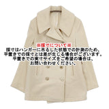 ARTS&SCIENCE ショートPコート ウール ダブルボタン 023-0138-305 コート アイボリー レディース アーツ&サイエンス【中古】5-1219A△