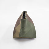 Herve Chapelier 927W カモフラージュ コーデュラ舟型ポーチ M 迷彩 ポーチ カーキ レディース エルベ・シャプリエ【中古】5-1217G◎