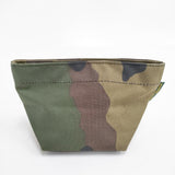 Herve Chapelier 927W カモフラージュ コーデュラ舟型ポーチ M 迷彩 ポーチ カーキ レディース エルベ・シャプリエ【中古】5-1217G◎