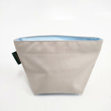 Herve Chapelier 927N ナイロン舟型ポーチ M ナクル アーティック ポーチ グレージュ ミズイロ レディース エルベ・シャプリエ【中古】5-1217G◎