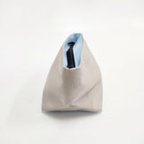 Herve Chapelier 927N ナイロン舟型ポーチ M ナクル アーティック ポーチ グレージュ ミズイロ レディース エルベ・シャプリエ【中古】5-1217G◎