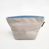 Herve Chapelier 927N ナイロン舟型ポーチ M ナクル アーティック ポーチ グレージュ ミズイロ レディース エルベ・シャプリエ【中古】5-1217G◎