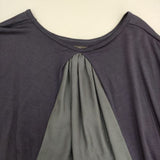 Le pivot ウールニット 切り替え ワンピース ネイビー レディース ルピボット【中古】6-0105T∞