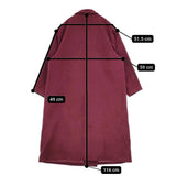 LUV OUR DAYS LV-JK1308 PECOLAMB ラップアップコート ウール 日本製 サイズF コート エンジ レディース ラブアワーデイズ【中古】5-1230A△
