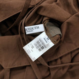 BEAUTY&YOUTH UNITED ARROWS ナイロンコットンギャザーキャミワンピース 定価15950円 23SS ブラウン レディース ビューティアンドユース【中古】6-0311M♪
