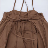 BEAUTY&YOUTH UNITED ARROWS ナイロンコットンギャザーキャミワンピース 定価15950円 23SS ブラウン レディース ビューティアンドユース【中古】6-0311M♪