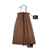 BEAUTY&YOUTH UNITED ARROWS ナイロンコットンギャザーキャミワンピース 定価15950円 23SS ブラウン レディース ビューティアンドユース【中古】6-0311M♪