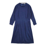 HOLLYWOOD RANCH MARKET HRM 千鳥格子 ワンピース ブルー レディース ハリウッドランチマーケット【中古】6-0307M∞
