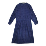 HOLLYWOOD RANCH MARKET HRM 千鳥格子 ワンピース ブルー レディース ハリウッドランチマーケット【中古】6-0307M∞