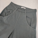 archi CHLORITE PANTS オーガニックコットン ワイドパンツ 日本製 サイズM パンツ ブルーグレー レディース アーキ【中古】6-0329G△