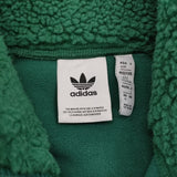 adidas Originals ウィンターボアフリースジャケット 定価17600円 プルオーバー ジャケット カレッジグリーン メンズ アディダスオリジナルス【中古】5-1219T♪