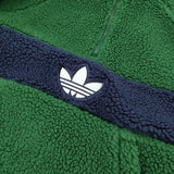 adidas Originals ウィンターボアフリースジャケット 定価17600円 プルオーバー ジャケット カレッジグリーン メンズ アディダスオリジナルス【中古】5-1219T♪