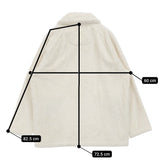 無印良品 ボアパジャマセットアップ 電気が起きにくい着る毛布 サイズXL MUJI セットアップ ホワイト レディース 無印良品【中古】5-1214T♪