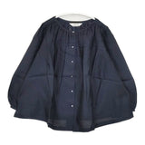 Lisette 新品 ラナ コットンシルクギャザーブラウス 28331 ブラウス シャツ ネイビー レディース リゼッタ【中古】6-0408M∞