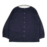 Lisette LB-17E058 サイズ38 タック バックボタン ブラウス シャツ ネイビー レディース リゼッタ【中古】6-0224M♪