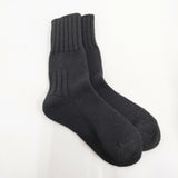 Nature is me 新品 ラムスウールソックス 定価2860円 22-24cm 靴下 ブラック レディース【中古】5-1217T◎