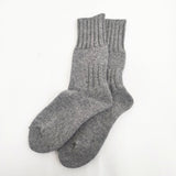 Nature is me 新品 ラムスウールソックス 定価2860円 22-24cm 靴下 グレー レディース【中古】5-1217T◎