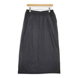 humoresque jersey skirt 定価28000円 GS1301 コットン 日本製 ロングスカート チャコールグレー レディース ユーモレスク【中古】6-0307M∞