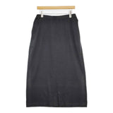 humoresque jersey skirt 定価28000円 GS1301 コットン 日本製 ロングスカート チャコールグレー レディース ユーモレスク【中古】6-0307M∞
