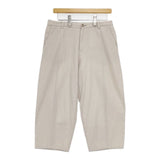 evam eva Cotton wool twill pants E153T159 コットンウール パンツ ベージュ レディース エヴァムエヴァ【中古】6-0105T∞