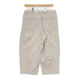 evam eva Cotton wool twill pants E153T159 コットンウール パンツ ベージュ レディース エヴァムエヴァ【中古】6-0105T∞