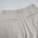 evam eva Cotton wool twill pants E153T159 コットンウール パンツ ベージュ レディース エヴァムエヴァ【中古】6-0105T∞