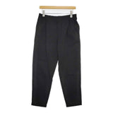 evam eva cotton narrow pants 定価23100円 E213T062 日本製 パンツ ブラック レディース エヴァムエヴァ【中古】6-0307G∞
