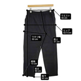 evam eva cotton narrow pants 定価23100円 E213T062 日本製 パンツ ブラック レディース エヴァムエヴァ【中古】6-0307G∞
