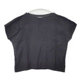 evam eva linen pullover 定価16500円 E212T001 ブラウス シャツ ブラック レディース エヴァムエヴァ【中古】6-0613S∞