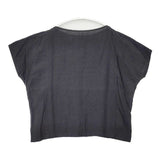 evam eva linen pullover 定価16500円 E212T001 ブラウス シャツ ブラック レディース エヴァムエヴァ【中古】6-0613S∞