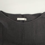 evam eva linen pullover 定価16500円 E212T001 ブラウス シャツ ブラック レディース エヴァムエヴァ【中古】6-0613S∞