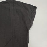 evam eva linen pullover 定価16500円 E212T001 ブラウス シャツ ブラック レディース エヴァムエヴァ【中古】6-0613S∞