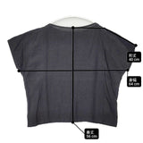 evam eva linen pullover 定価16500円 E212T001 ブラウス シャツ ブラック レディース エヴァムエヴァ【中古】6-0613S∞