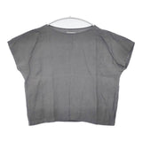 evam eva linen pullover 定価16500円 ブラウス シャツ グレー レディース エヴァムエヴァ【中古】6-0613S∞