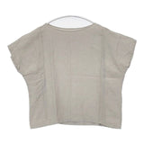 evam eva linen pullover 定価16500円 E212T001 ブラウス シャツ ベージュ レディース エヴァムエヴァ【中古】6-0613S∞