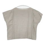 evam eva linen pullover 定価16500円 E212T001 ブラウス シャツ ベージュ レディース エヴァムエヴァ【中古】6-0613S∞