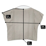 evam eva linen pullover 定価16500円 E212T001 ブラウス シャツ ベージュ レディース エヴァムエヴァ【中古】6-0613S∞