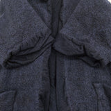 veritecoeur ハーフスリーブコート VC-2212 定価44000円 ノーカラージャケット ネイビー レディース ヴェリテクール【中古】5-1214T♪