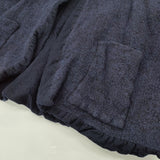 veritecoeur ハーフスリーブコート VC-2212 定価44000円 ノーカラージャケット ネイビー レディース ヴェリテクール【中古】5-1214T♪